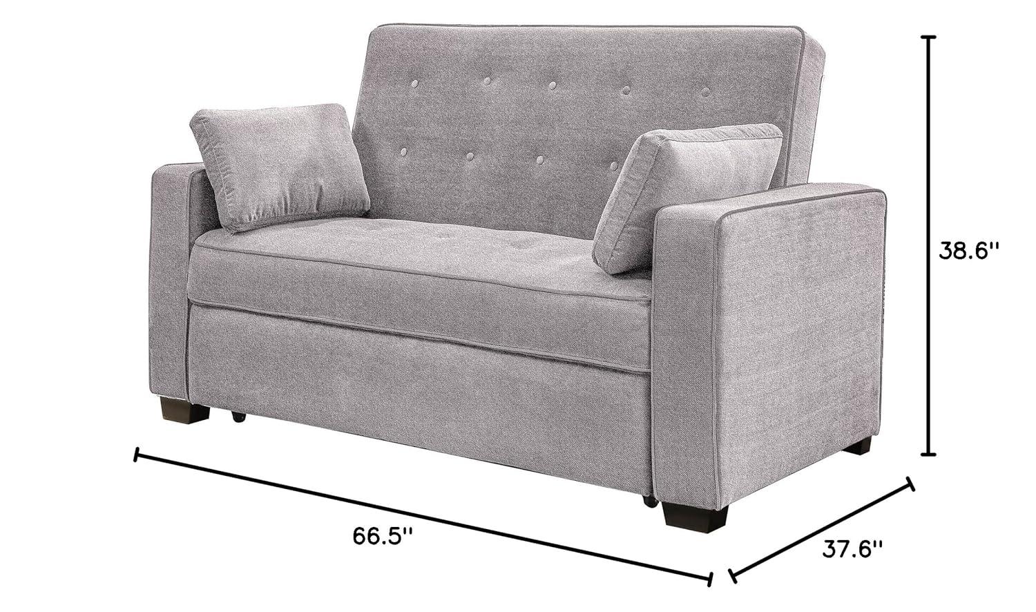 Serta Monroe Full Size Convertible Sofa