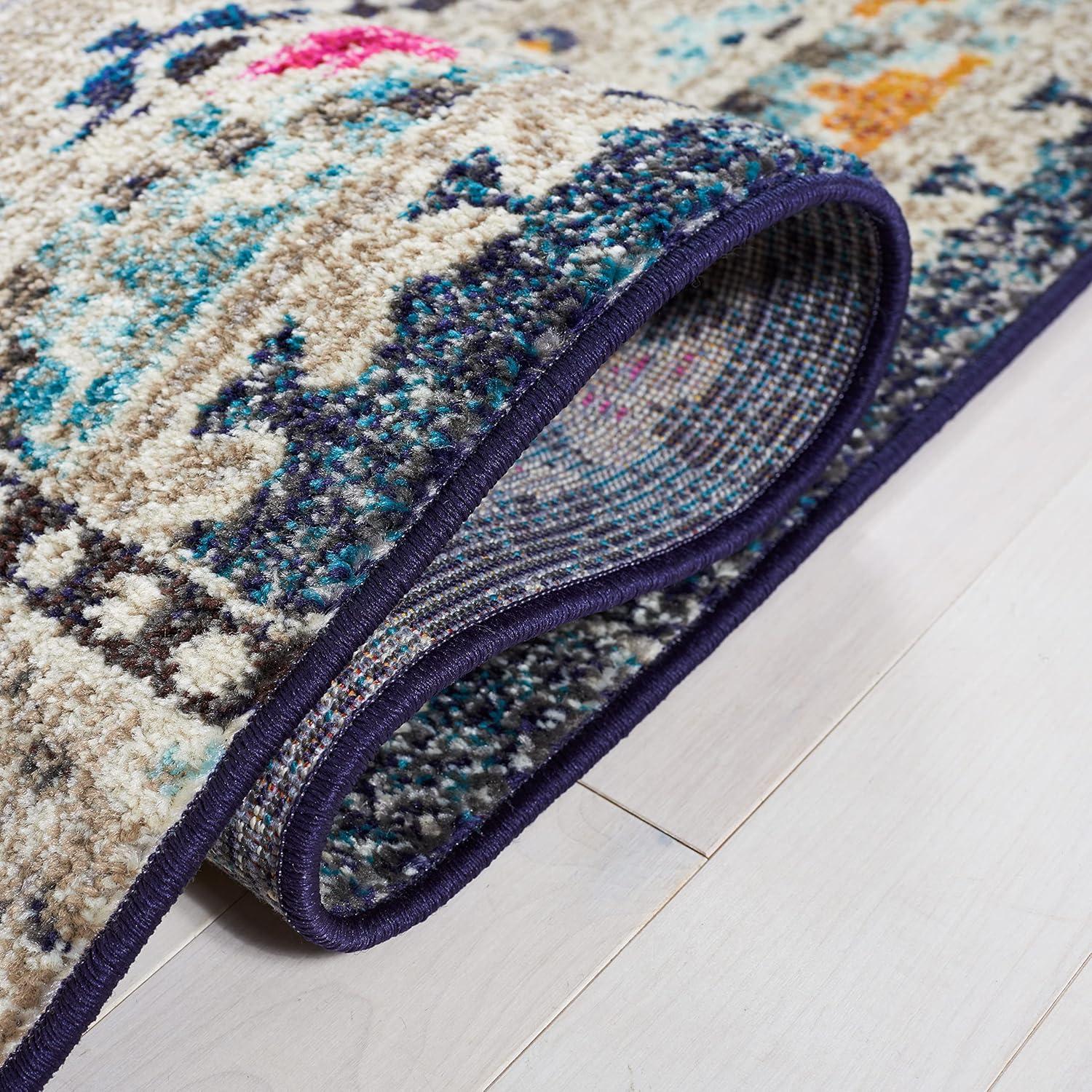 Madison MAD481 Power Loomed Area Rug - Navy/Beige - 3'x5' - Safavieh.