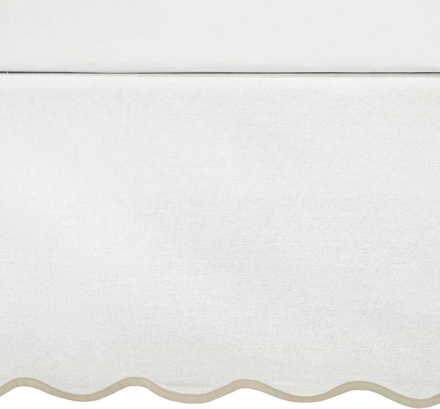 Coastal Chic Scallop Wrap Around Bed Skirt