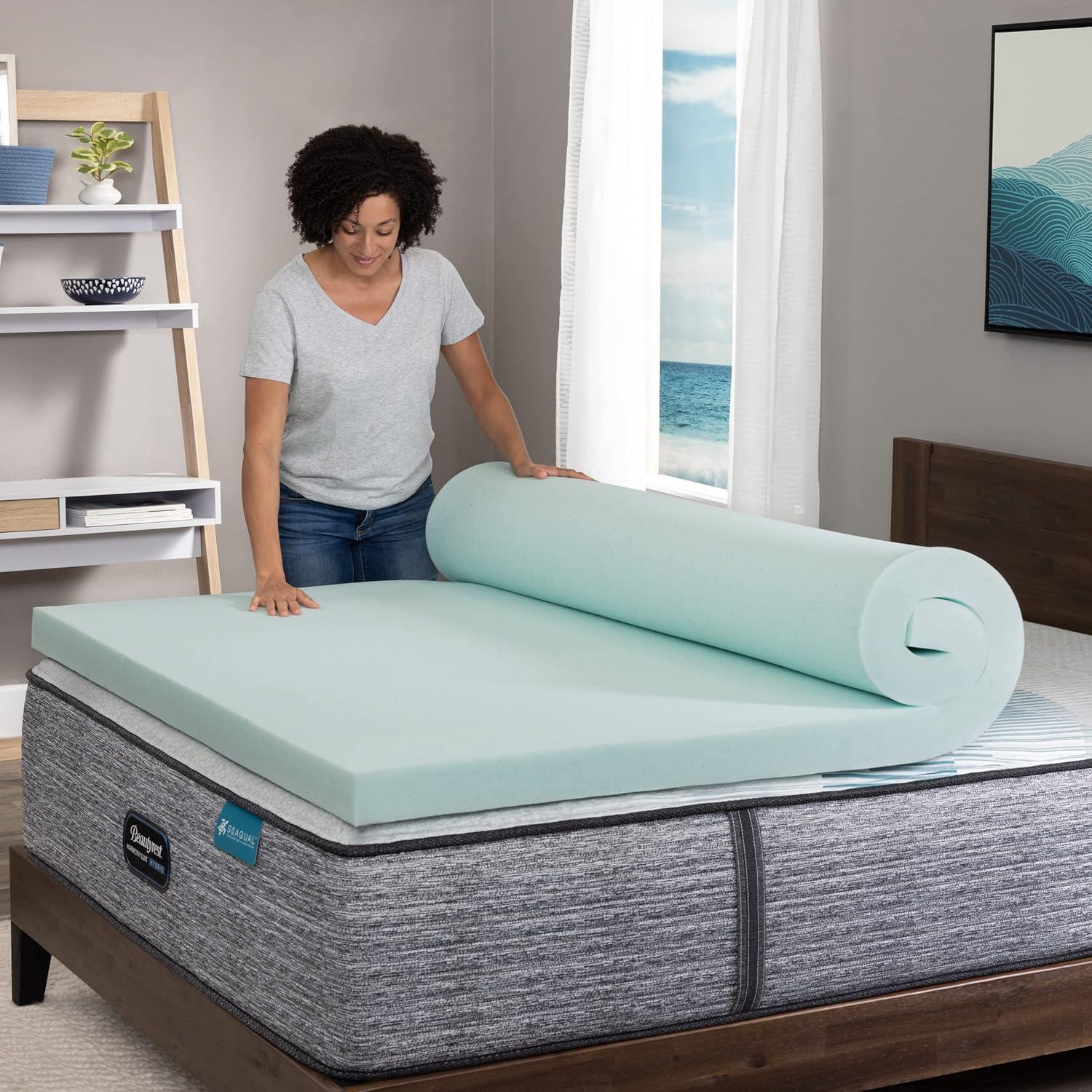 Beautyrest 3" Thermagel Deluxe Cooling Pressure Relieving Memory Foam Mattress Topper, Twin