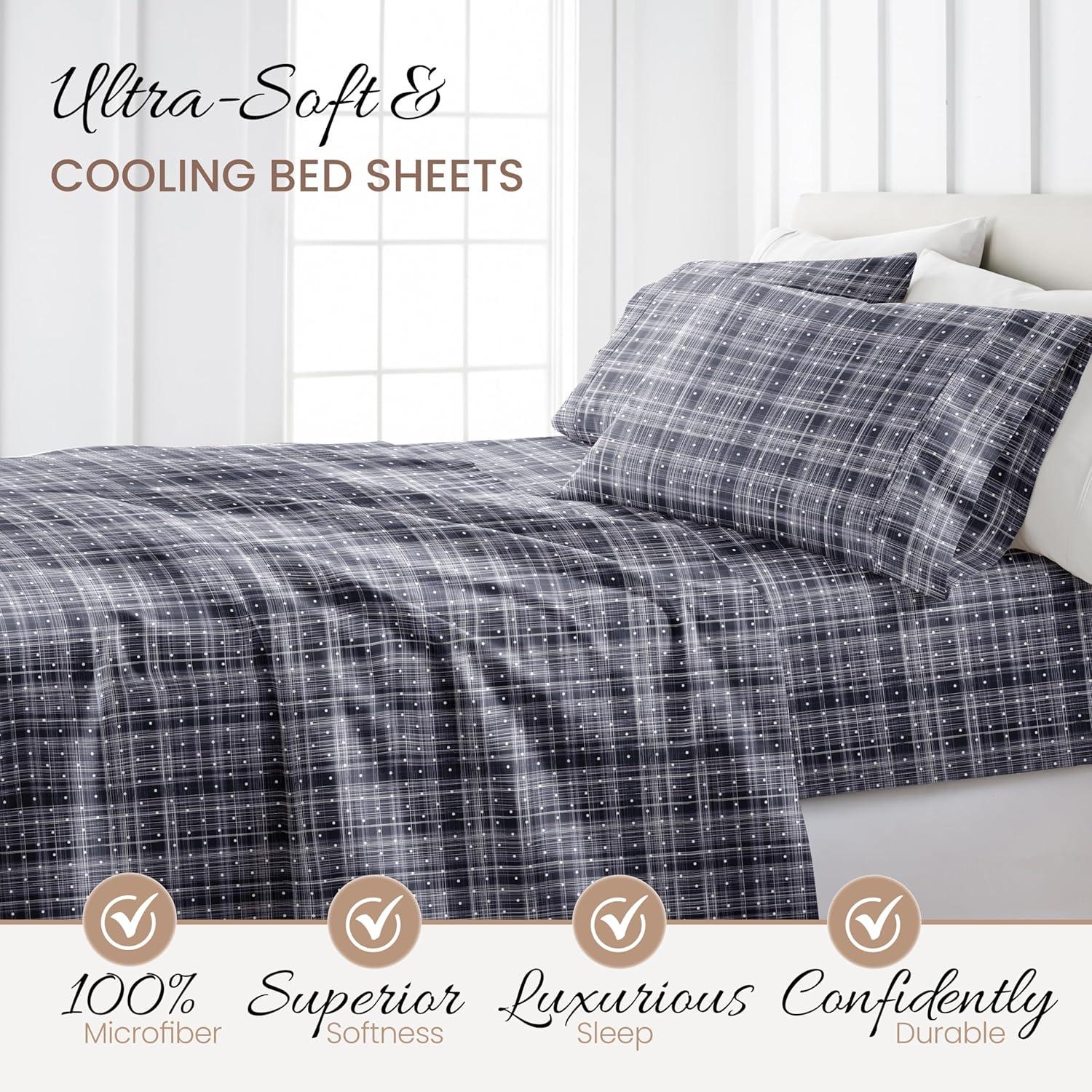 IEnjoy Home Simply Soft™ Polka Dots Microfiber Sheet Set & Reviews | Wayfair