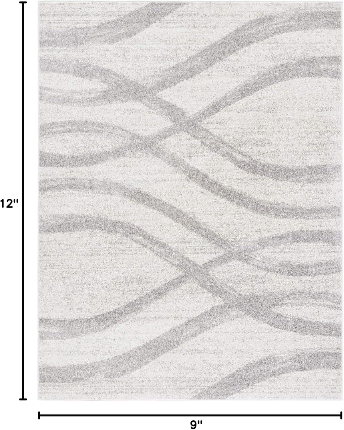 Adirondack ADR125 Machine Made Indoor Area Rug - Cream/Grey - 9'x12' - Safavieh