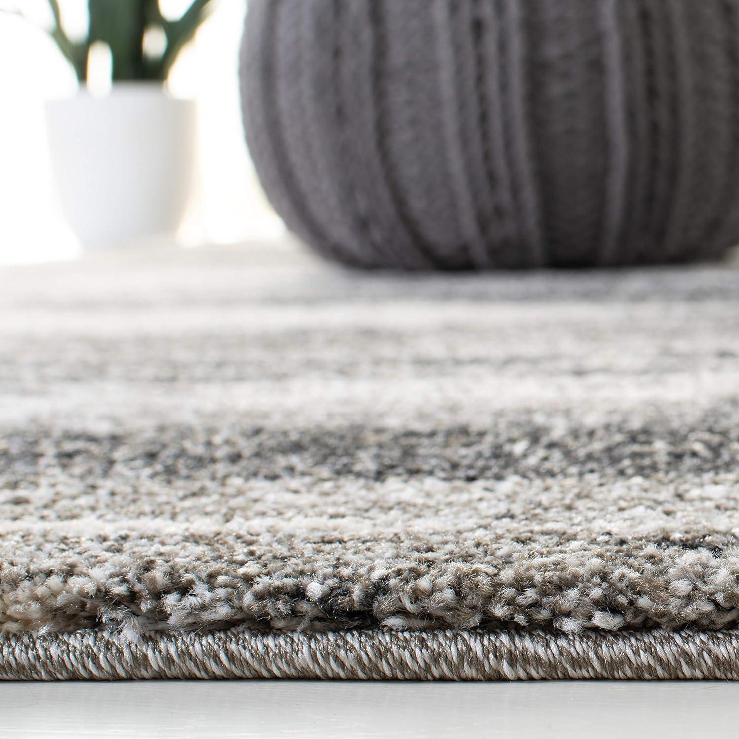 SAFAVIEH Retro Chantel Abstract Area Rug, Dark Grey/Light Grey, 10' x 14'