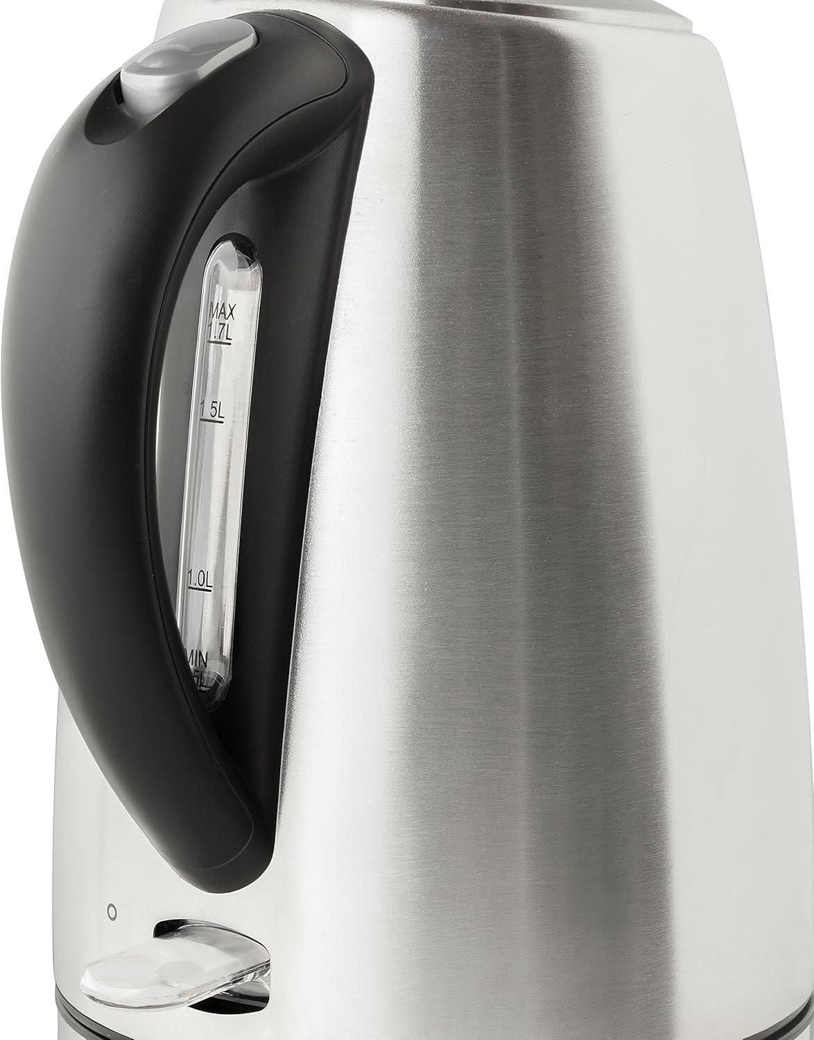 Chef'sChoice Model 681 Cordless Electric Kettle with Auto-Shutoff, 1.7 Liter Capacity, in Brushed Stainless Steel (6810001)