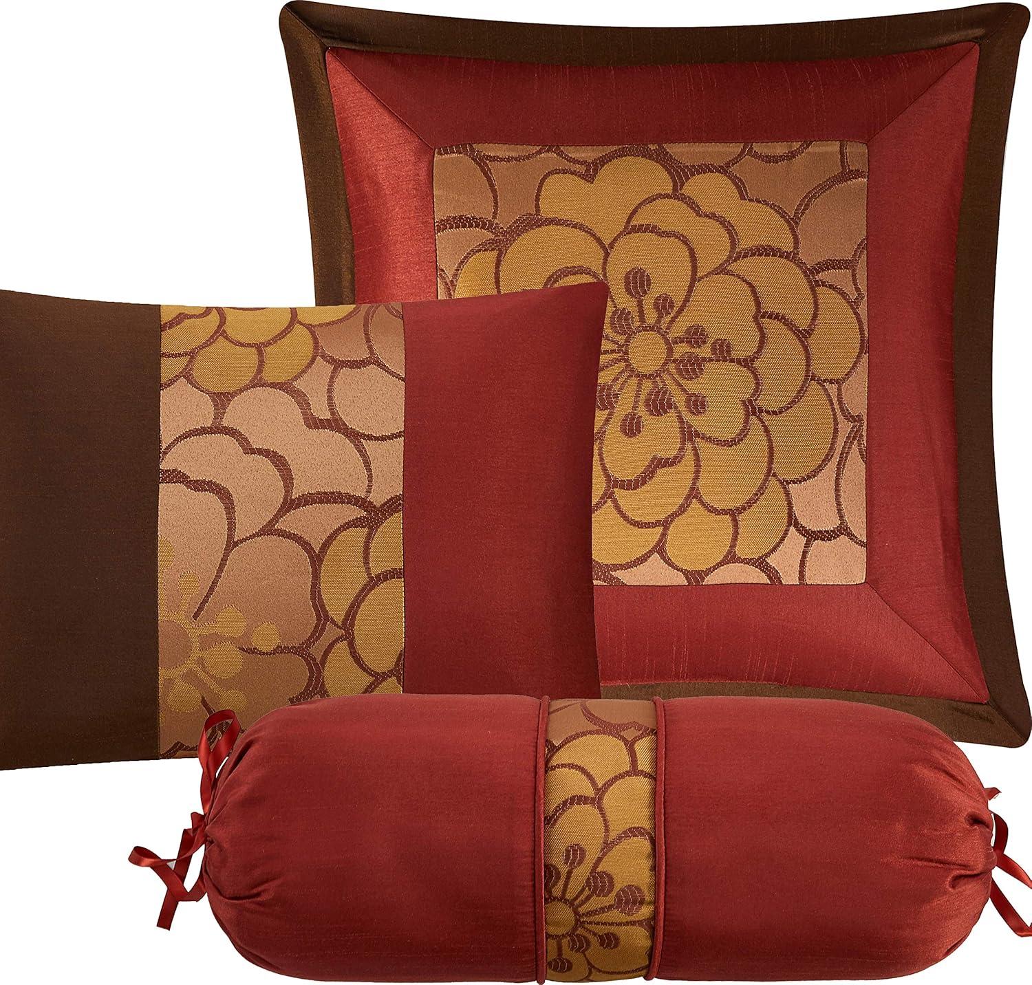 Nanshing America, Inc Sibyl 7 Piece Jacquard Comforter Set