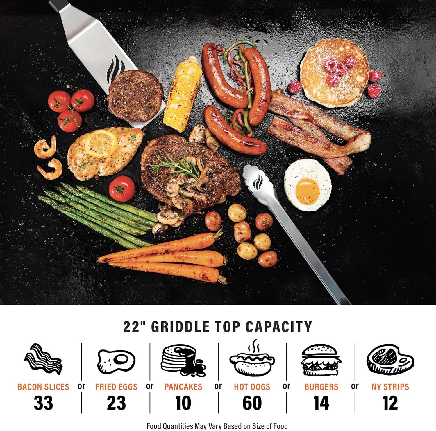 Blackstone 22" Original Omnivore Tabletop Griddle 2-Burner Liquid Propane Flat Top Grill