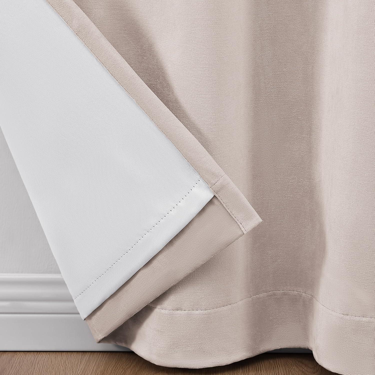 Martha Stewart Lucca Velvet Solid Max Blackout Rod Pocket Curtain Panel Pair (Set of 2) (Set of 2)
