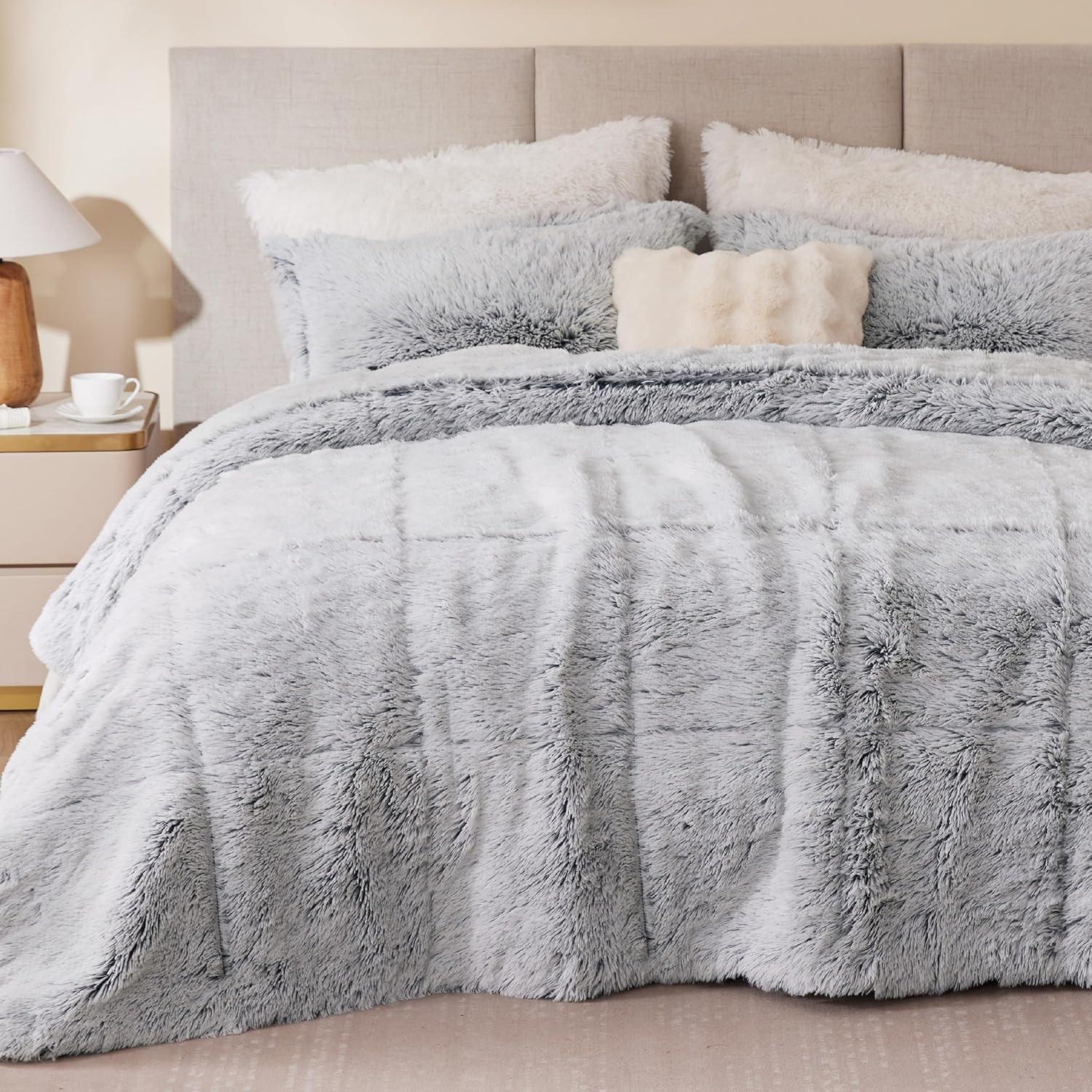 Malea Shaggy Faux Fur Comforter Mini Set