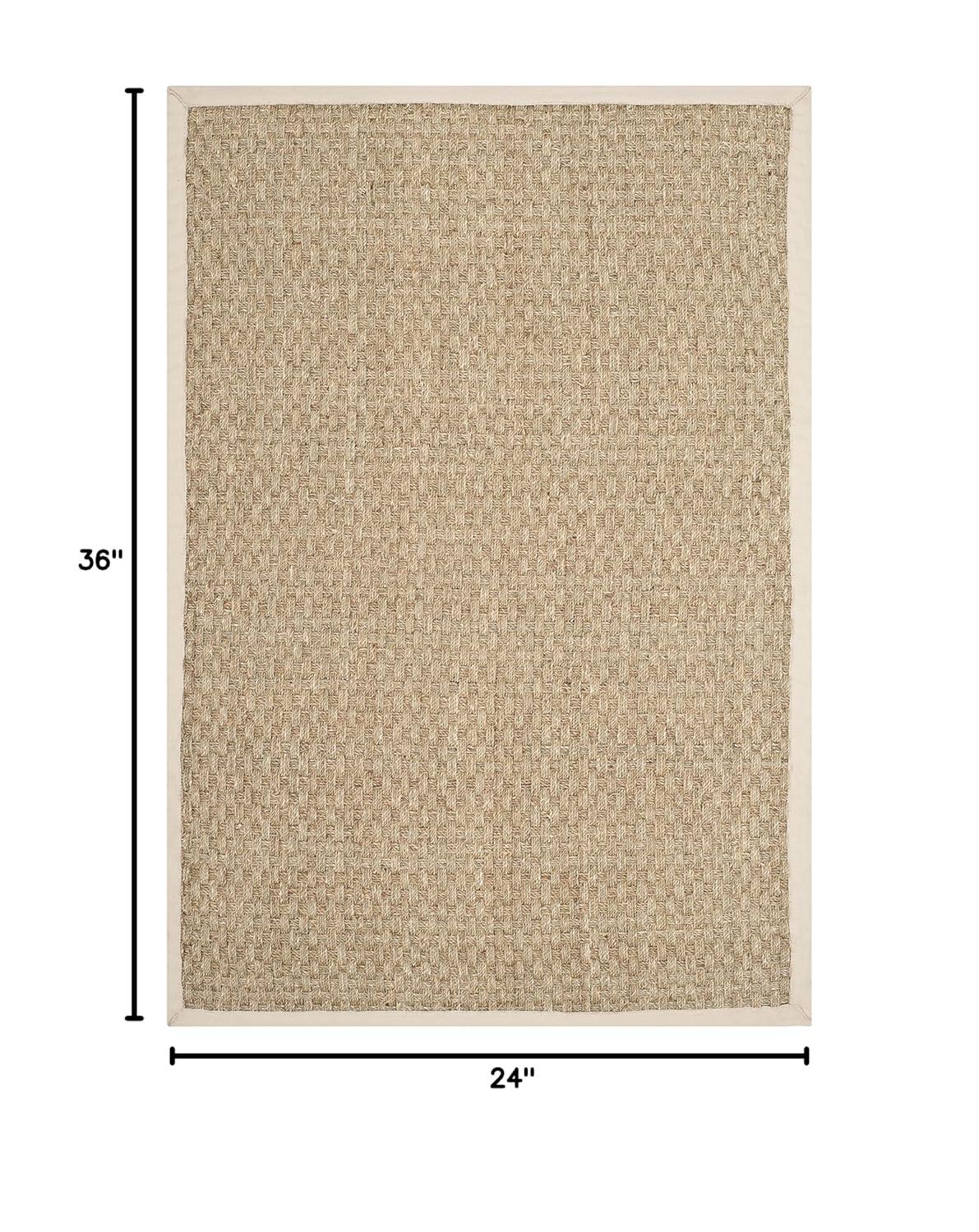 Natural Fiber NF114 Power Loomed Indoor Accent Rug - Natural/Ivory - 2'x3' - Safavieh.