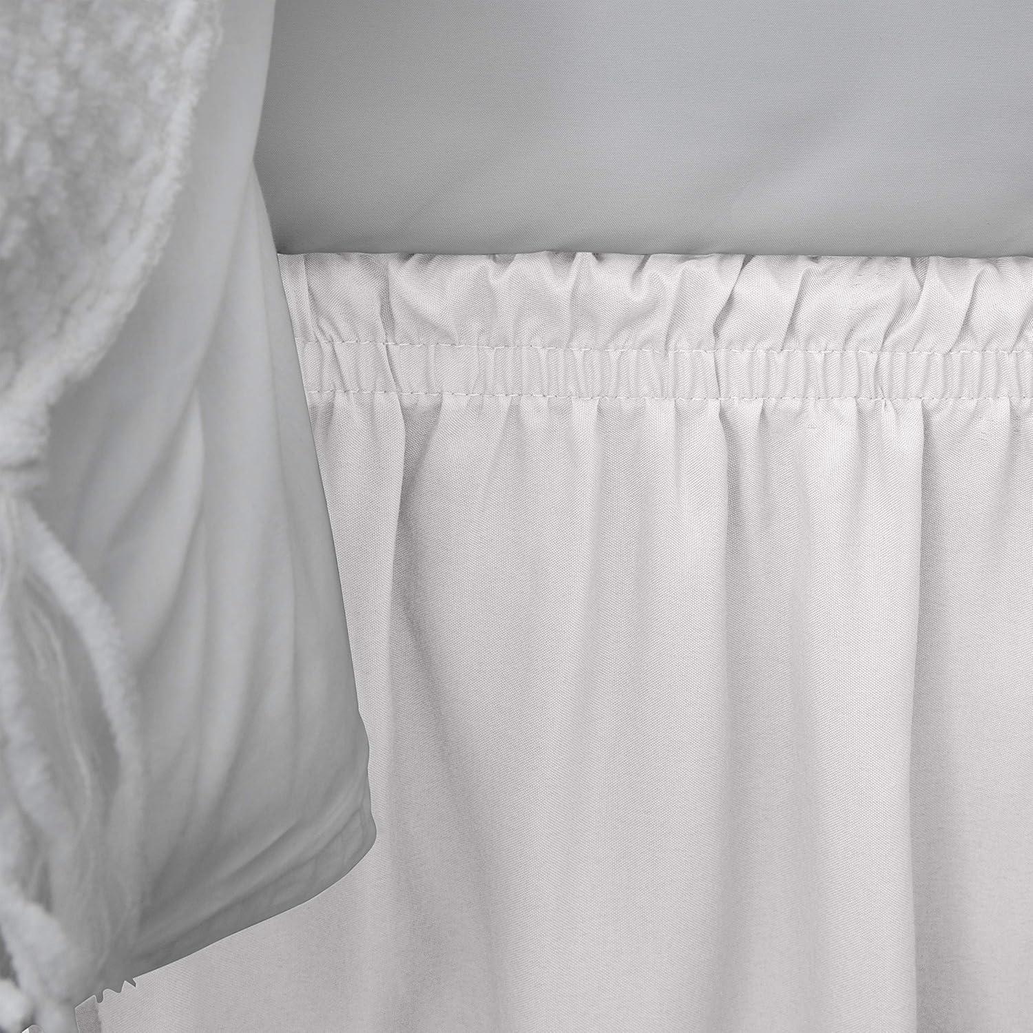 Home Details Adult Wrap Around 14" Bed Ruffle Queen/King in White