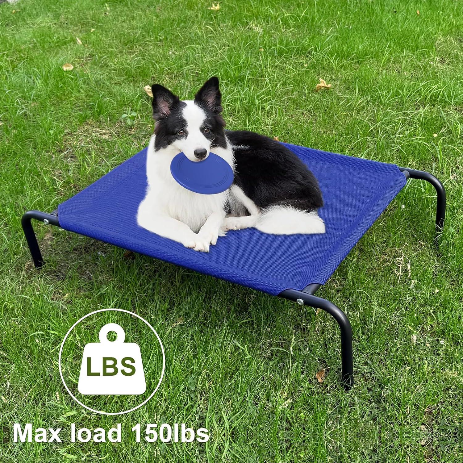 Tucker Murphy Pet™ Cooling Elevated Dog Bed, Portable Raised Pet Cot with Breathable Fabric and Alloy Steel Frame