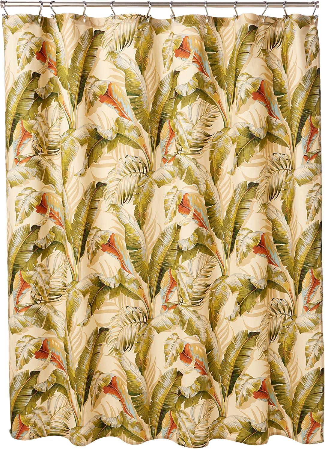 Tommy Bahama Home Palmiers Cotton Floral Shower Curtain