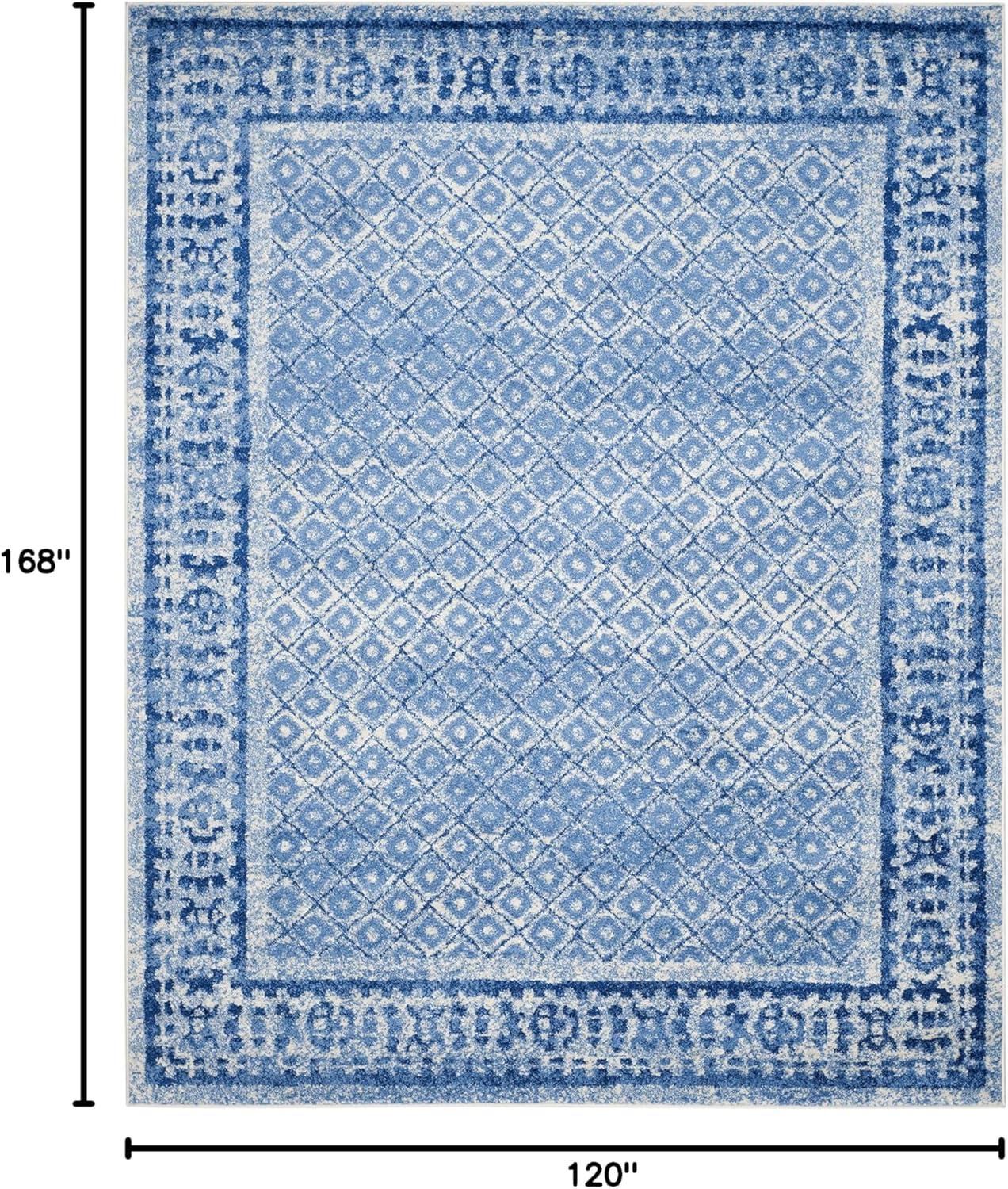 Adirondack ADR110 Machine Made Indoor Area Rug - Silver/Blue - 10'x14' - Safavieh