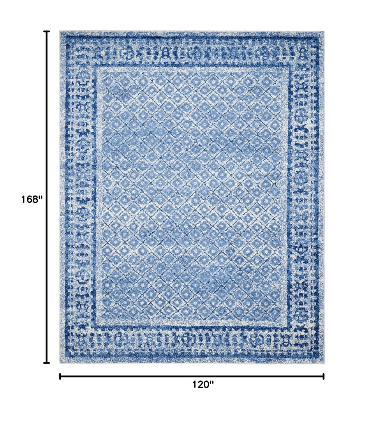 Adirondack ADR110 Machine Made Indoor Area Rug - Silver/Blue - 10'x14' - Safavieh