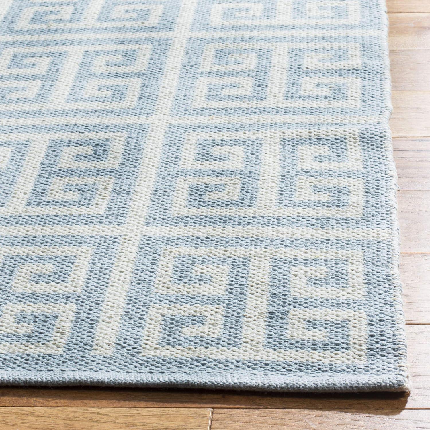 Montauk MTK724 Hand Woven Area Rug - Light Blue/Ivory - 6'x6' - Safavieh.