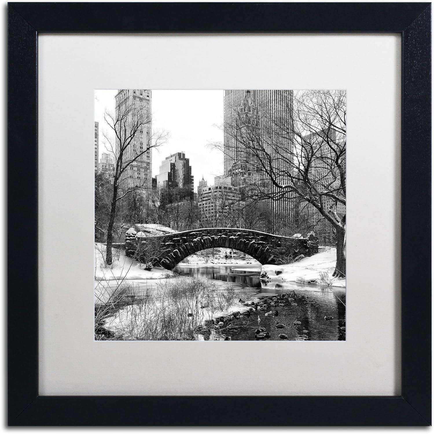 Black Framed Gapstow Bridge Central Park Photography Print