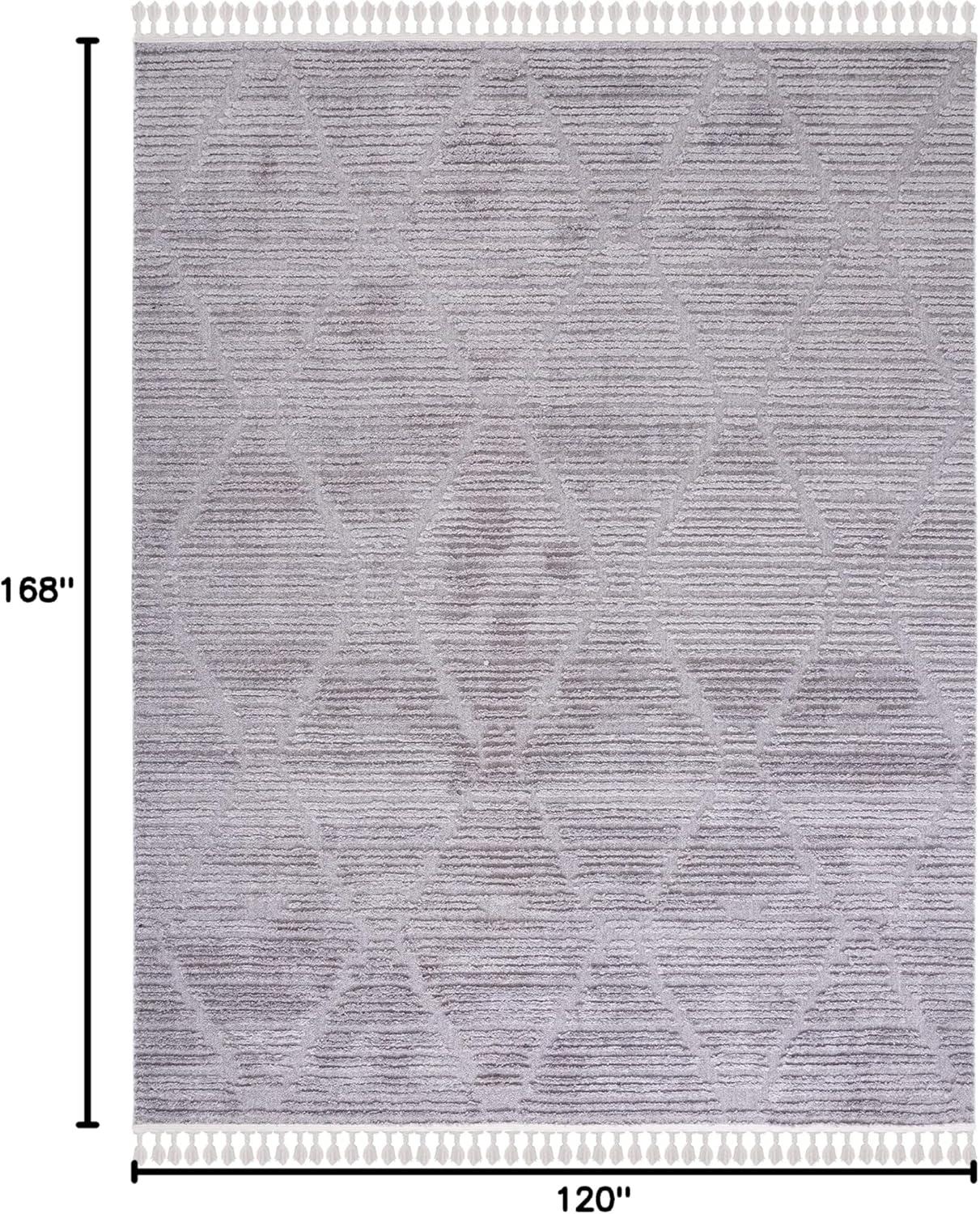SAFAVIEH Marrakesh Naila Geometric Polyester Area Rug, Beige, 10' x 14'