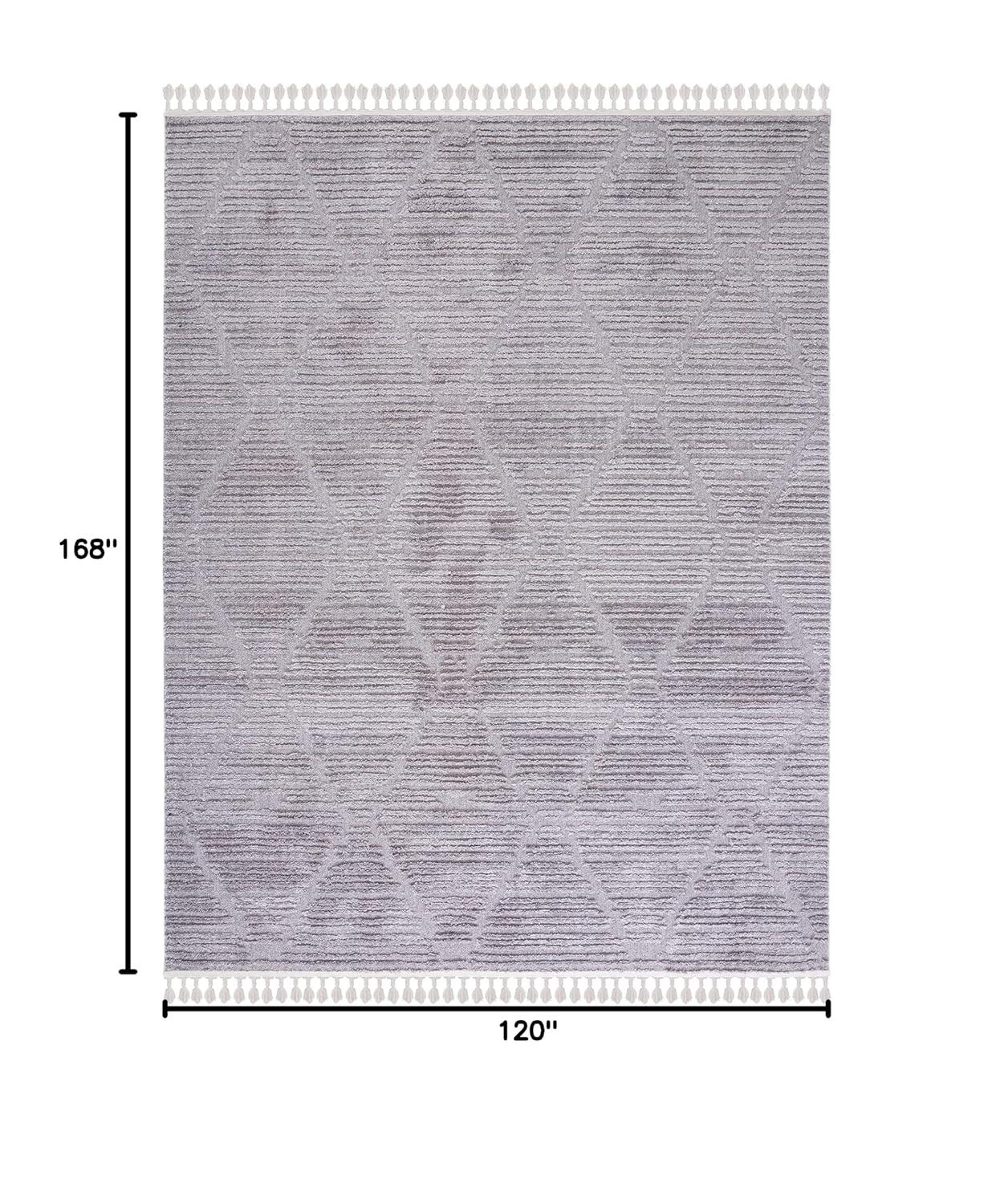 SAFAVIEH Marrakesh Naila Geometric Polyester Area Rug, Beige, 10' x 14'