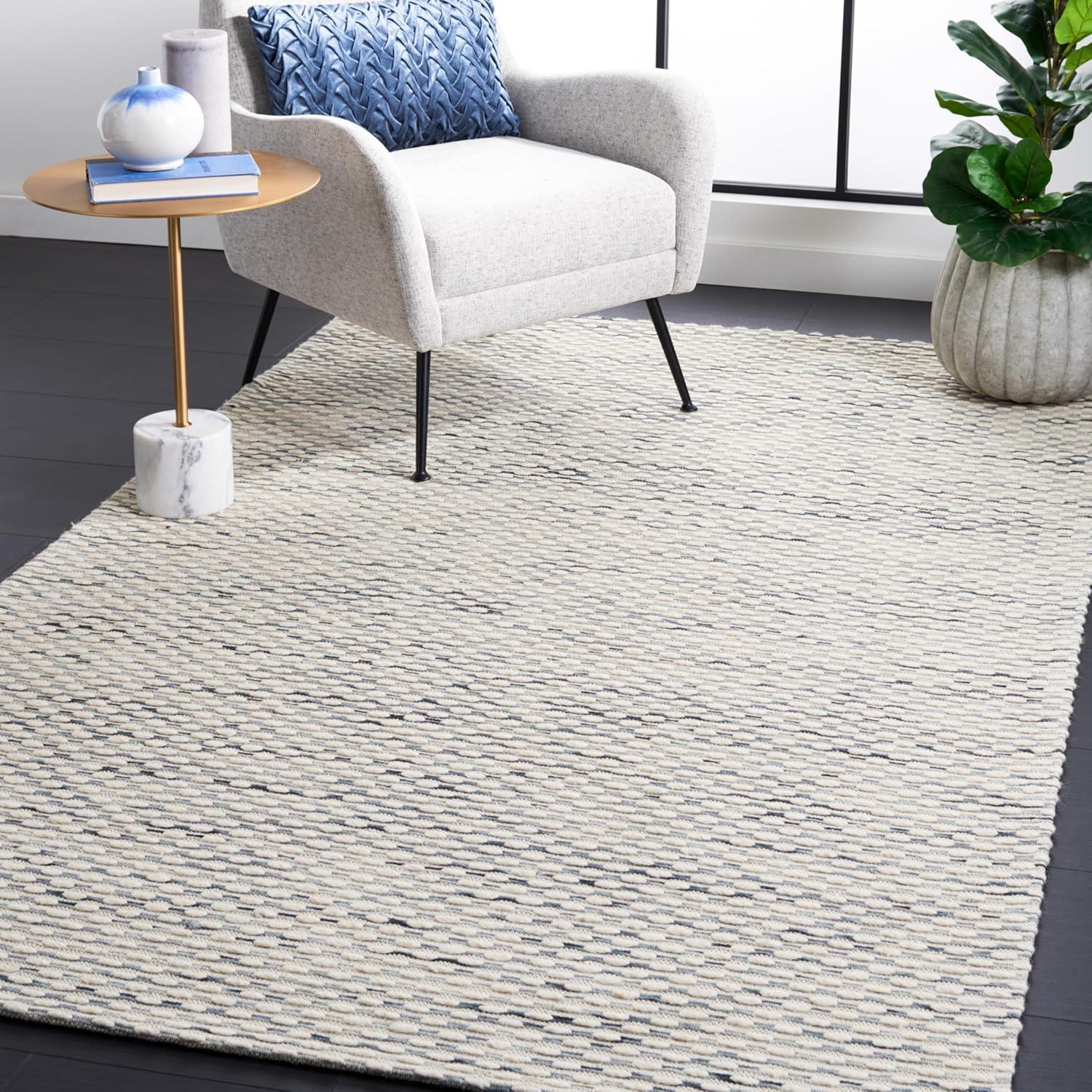 Marbella MRB158 Hand Woven Area Rug - Beige/Blue - 5'x8' - Safavieh.