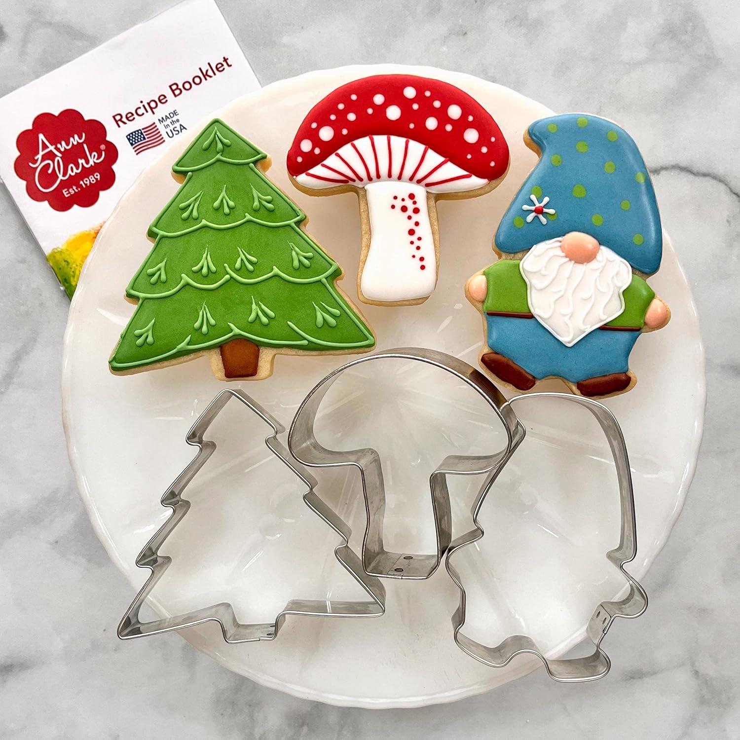 Ann Clark Gnome Cookie Cutter Set, 3-Piece, Made in USA