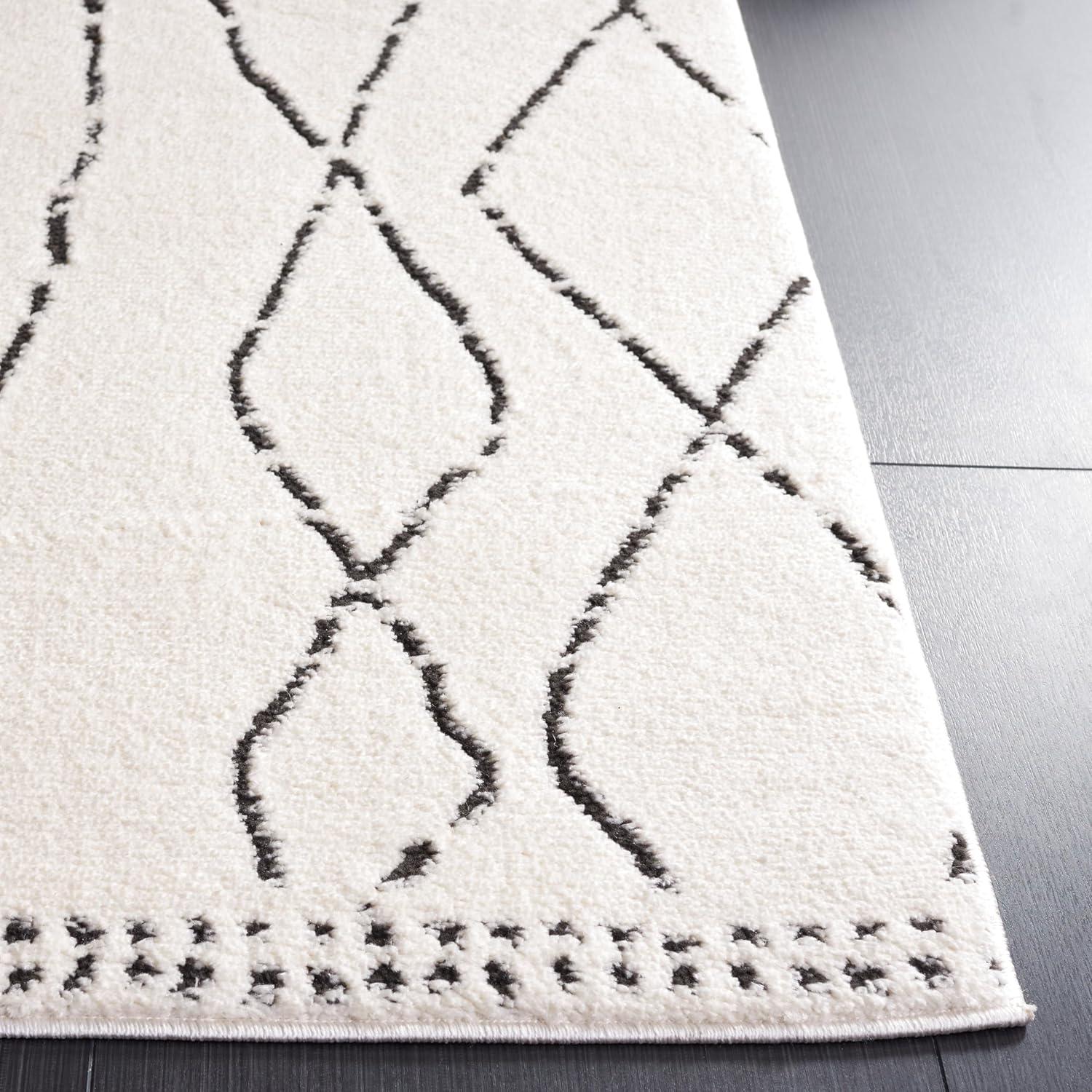 Casablanca CSB847 Hand Tufted Indoor Area Rug - Ivory/Brown - 8'x10' - Safavieh