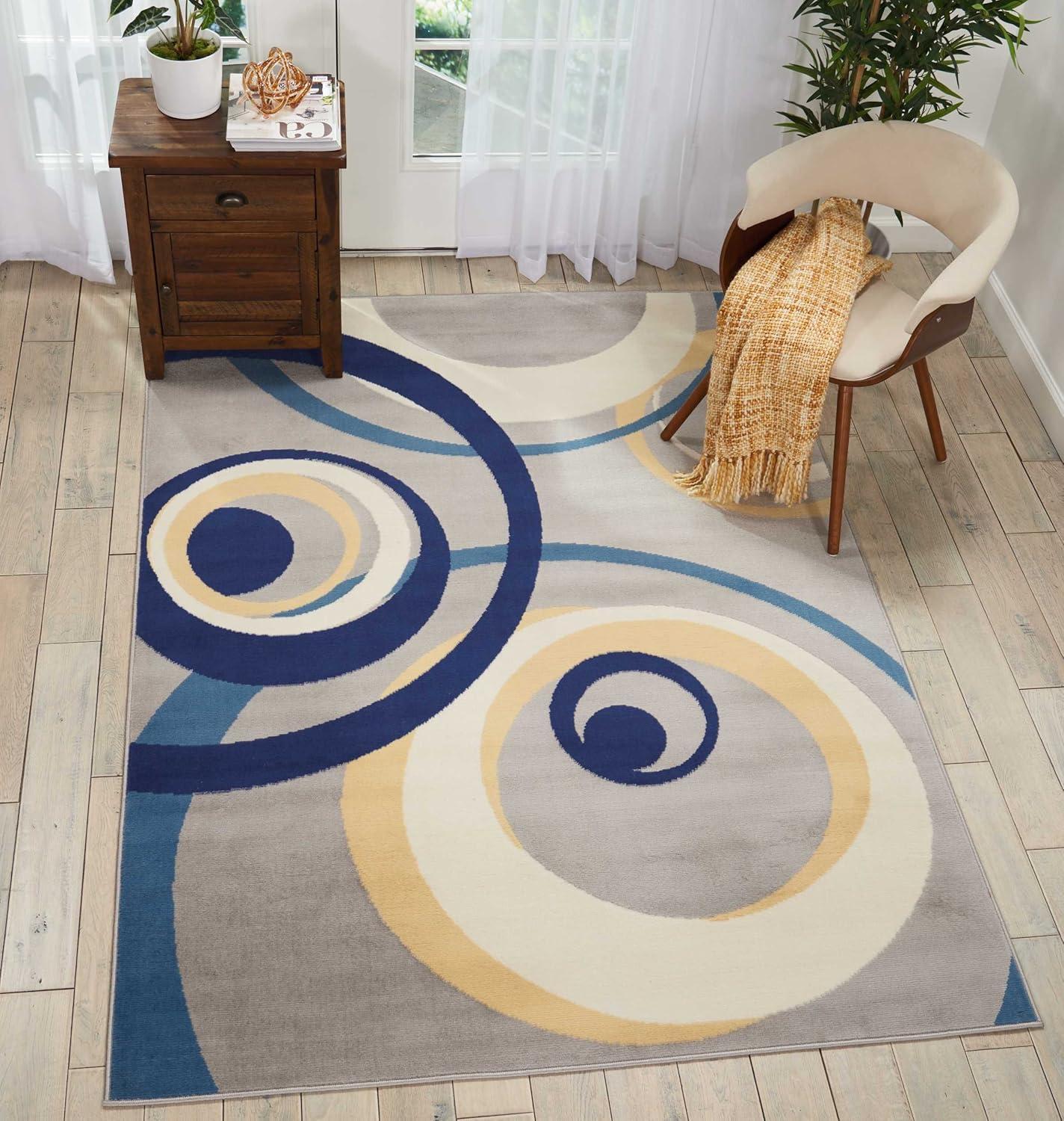 Nourison Grafix Retro Contemporary Geometric Indoor Rug