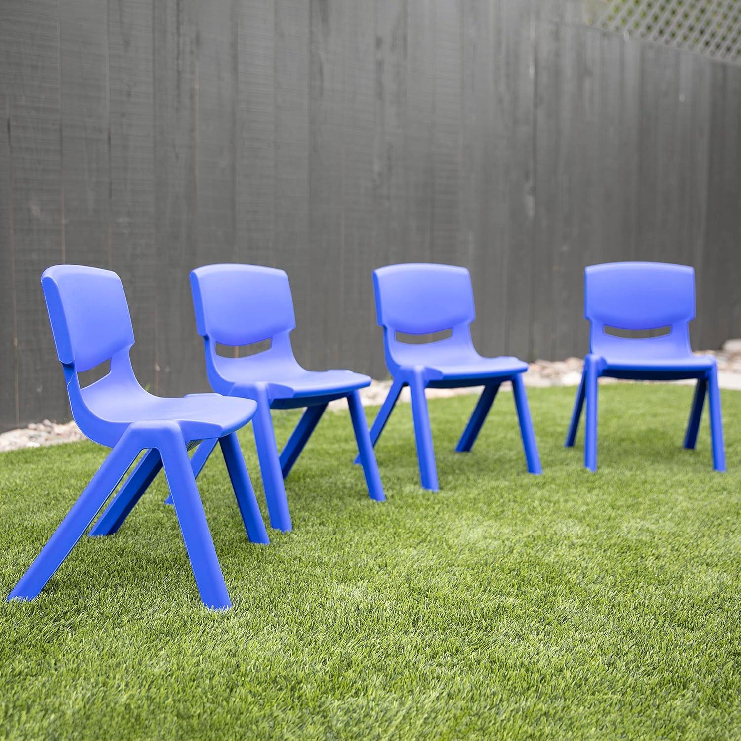 ECR4Kids Plastic School Stack Chair, Classroom Furniture