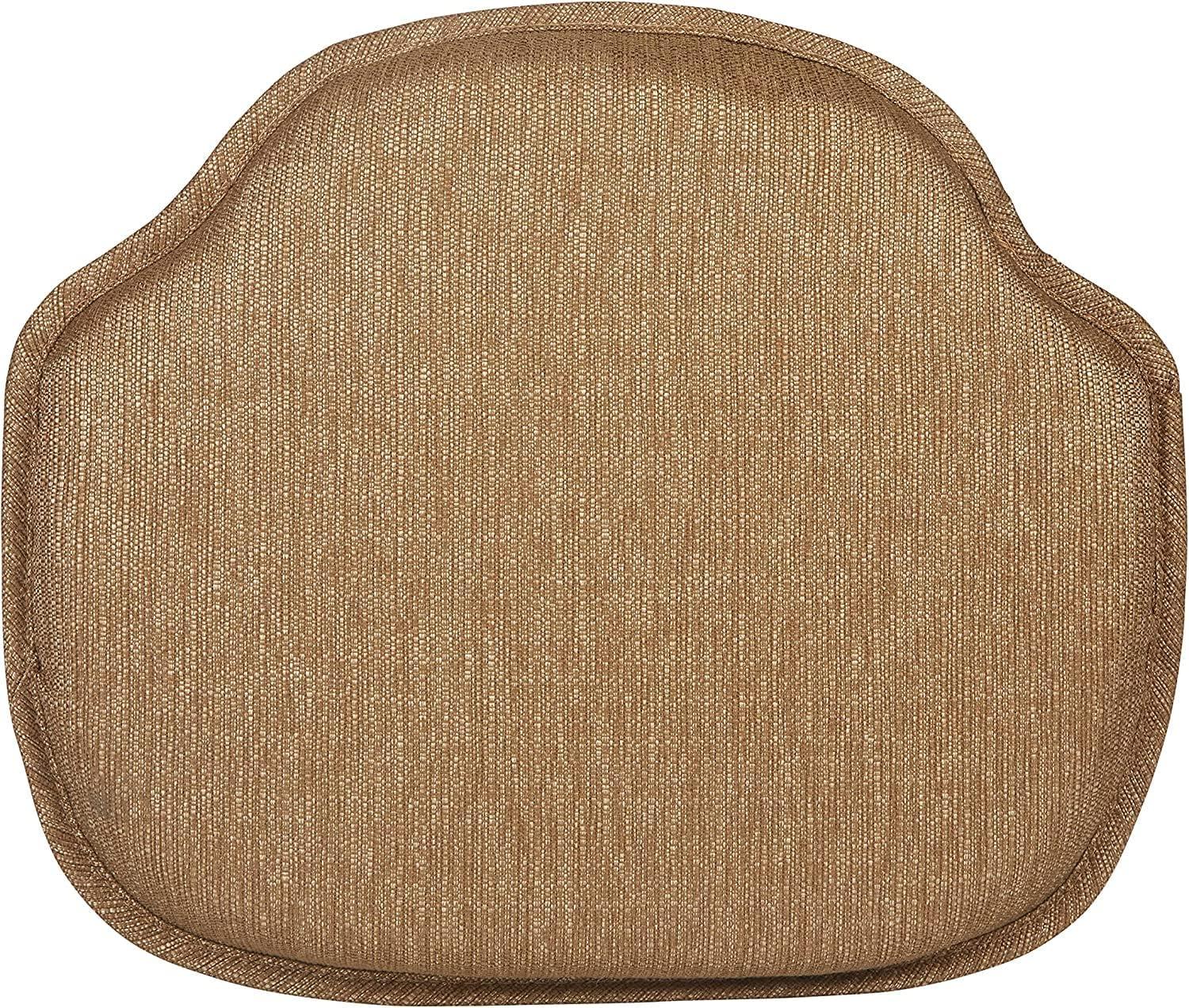 Gold Non-Slip Windsor Chair Cushions Set of 2