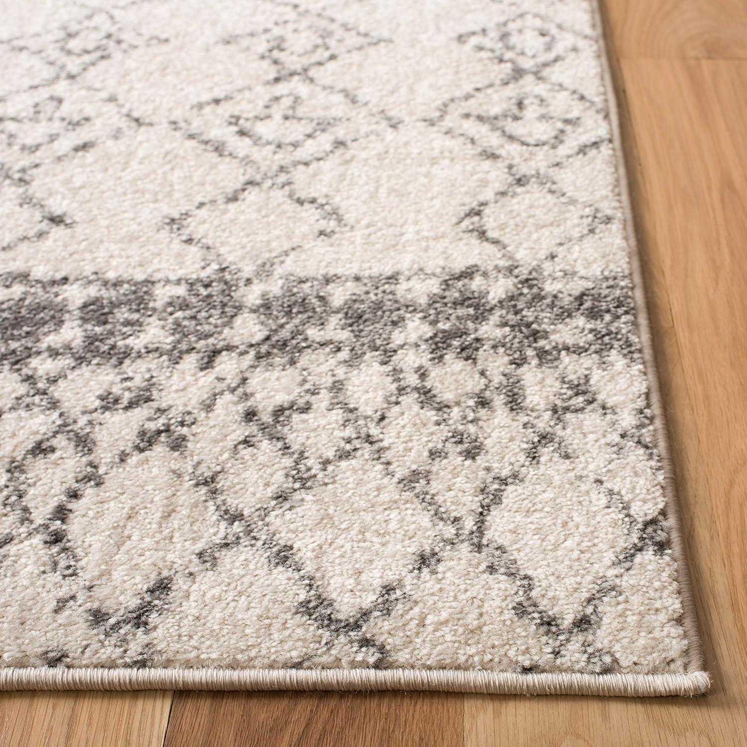 Tulum TUL229 Power Loomed Area Rug - Ivory/Grey - 6'x9' - Safavieh.