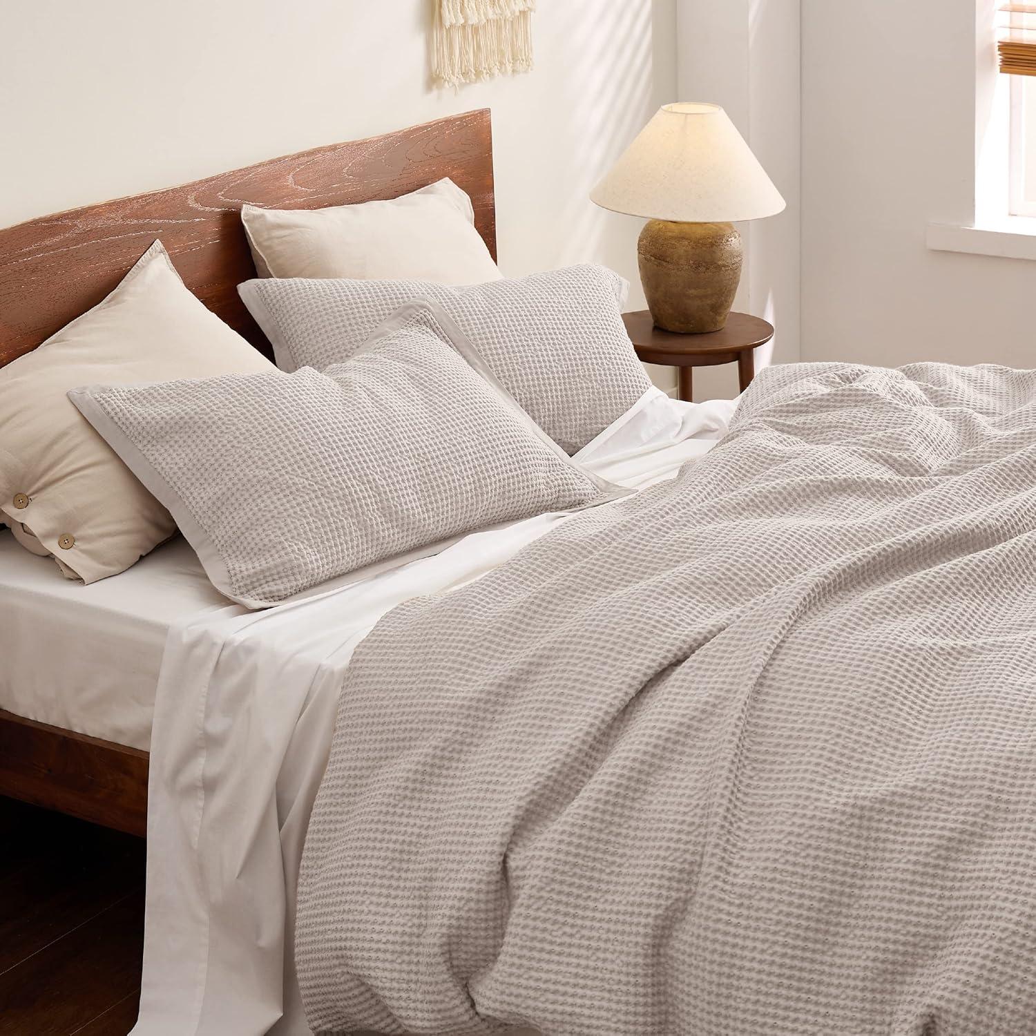 Bedsure Bedsure 100% Cotton Waffle Weave Duvet Cover