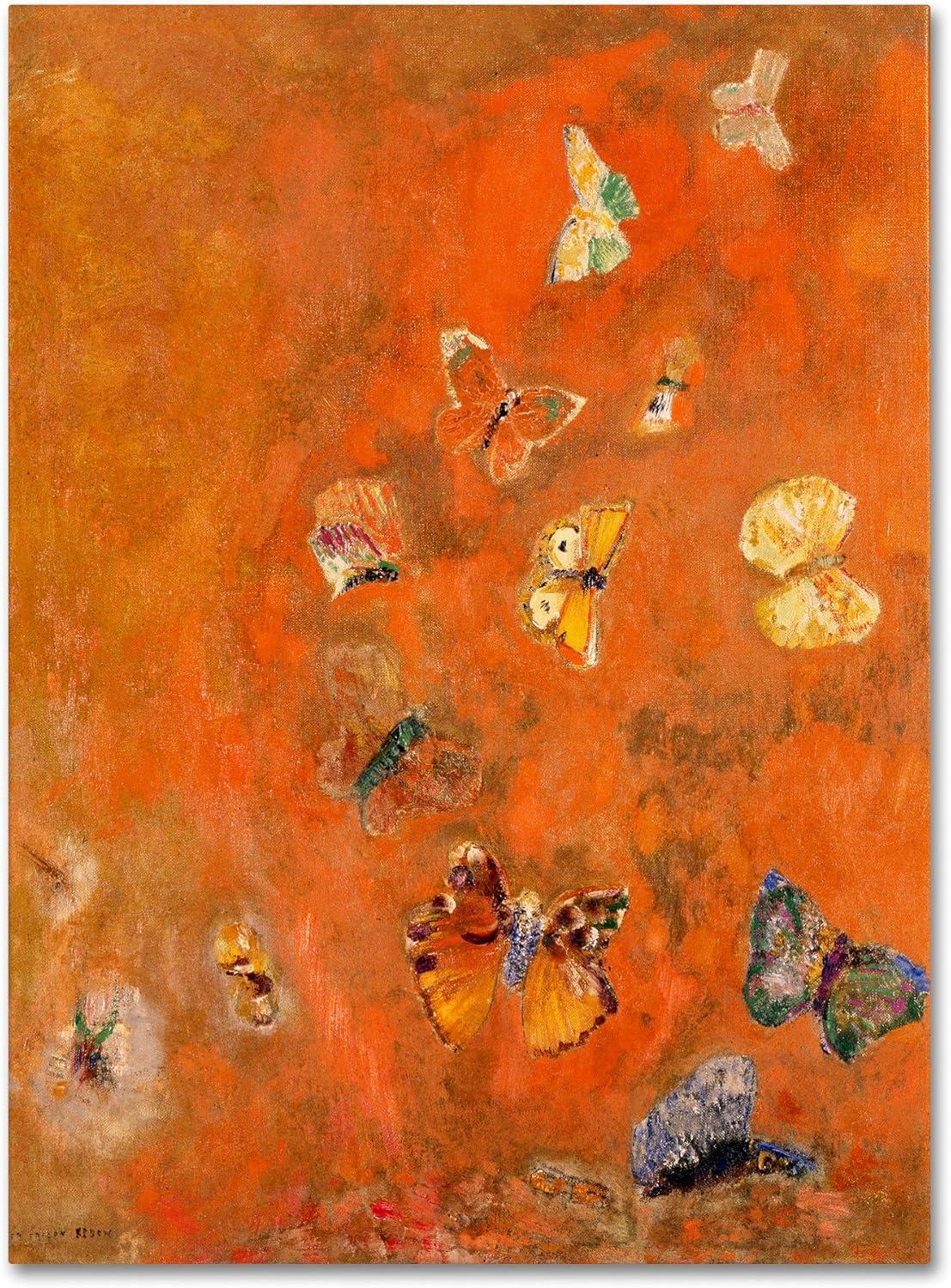 " Evocation Of Butterflies 1912 " by Odilon Redon