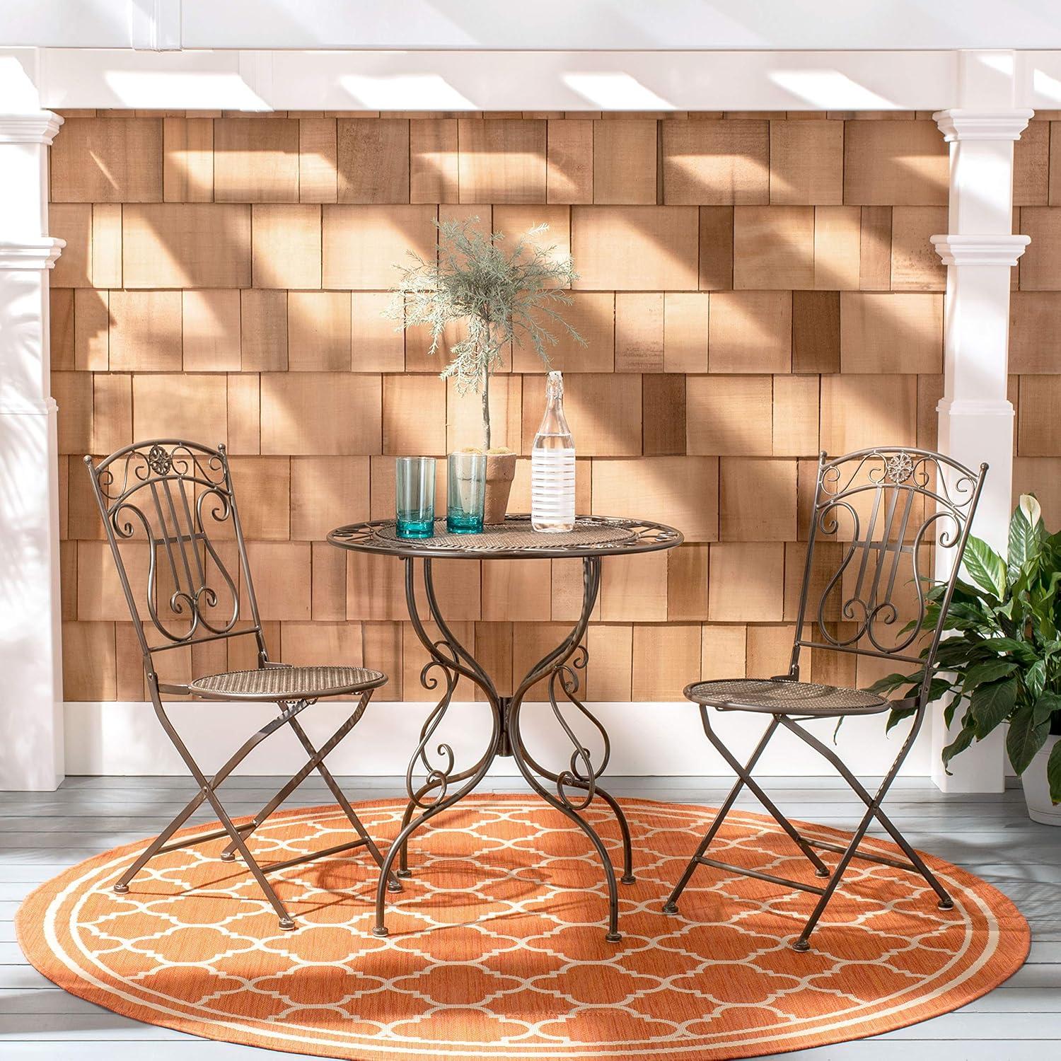 Semly 3 Pieces Patio Outdoor Bistro Set  - Safavieh