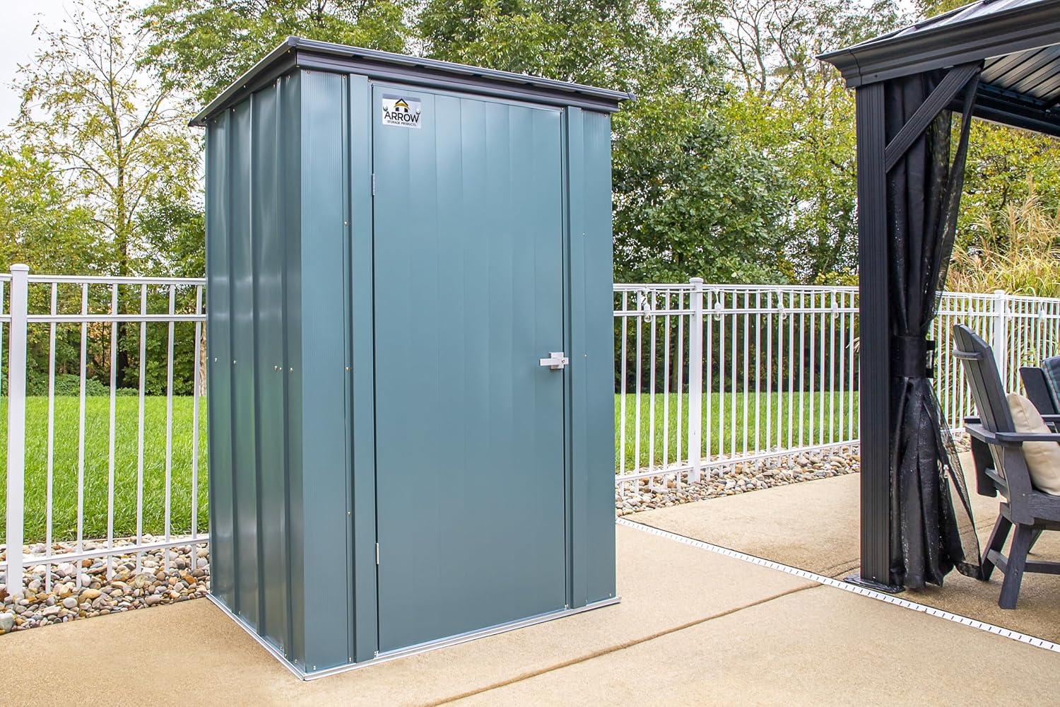 Arrow Spacemaker 4 ft. W x 3 ft. D Metal Vertical Storage Shed