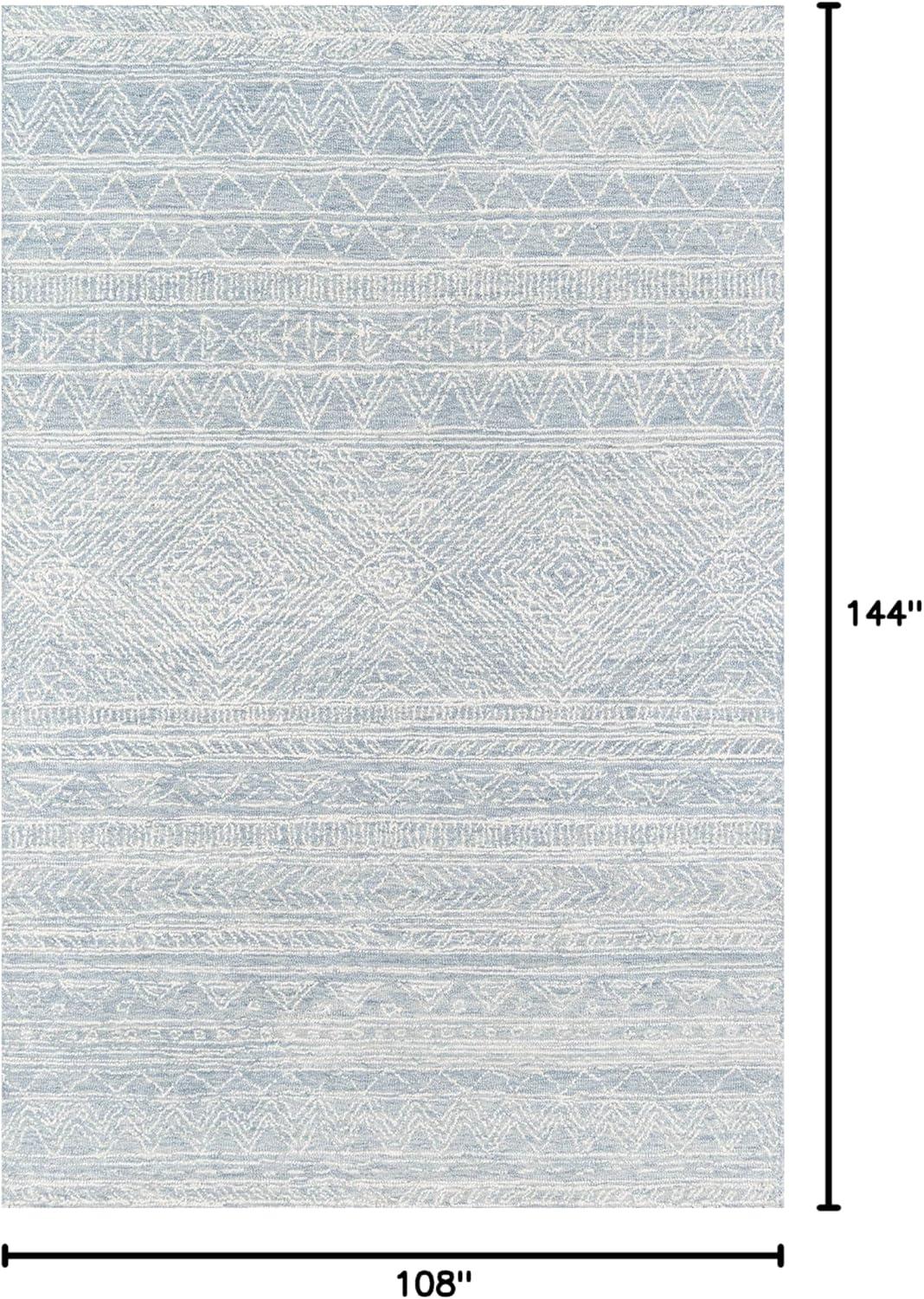 Momeni Mallorca Area Rug, Light Blue, 9' X 12'