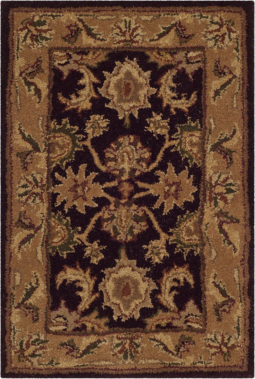 SAFAVIEH Classic Karolina Oriental Wool Area Rug, Dark Plum/Gold, 9'6" x 13'6"