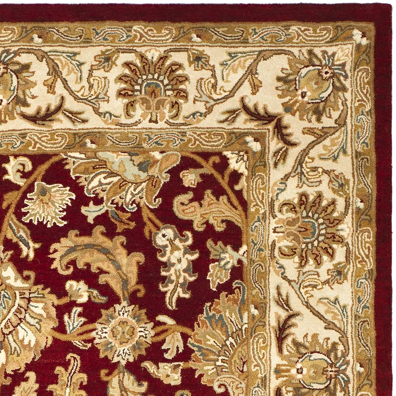 SAFAVIEH Heritage Valery Oriental Wool Runner Rug, Red/Ivory, 2'3" x 14'