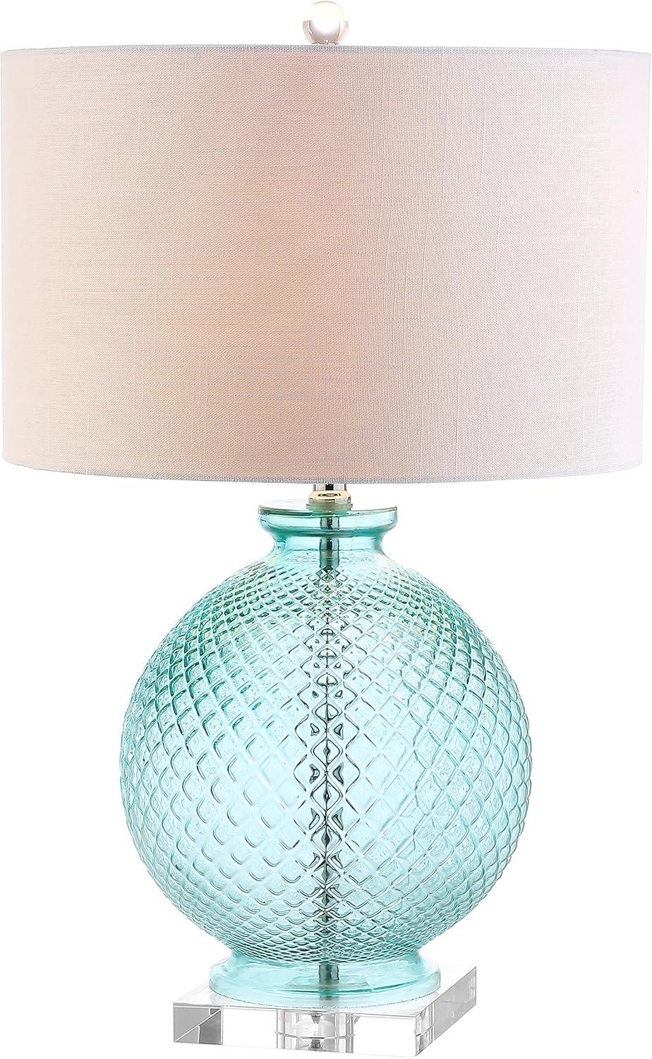 JONATHAN Y Estelle Glass and Crystal LED Table Lamp