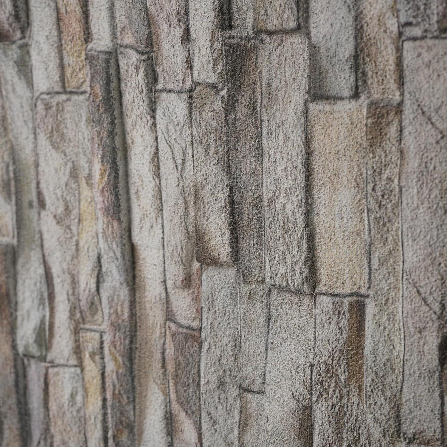 UPP Ultimate Premium Products 3D Brick Effect Wall Panels - Lightweight Styrofoam - Set of 9 Large Panels (20"x40") Covers 48 sq ft - Apply with Wall Adhesive - DIY Home Wall Cladding