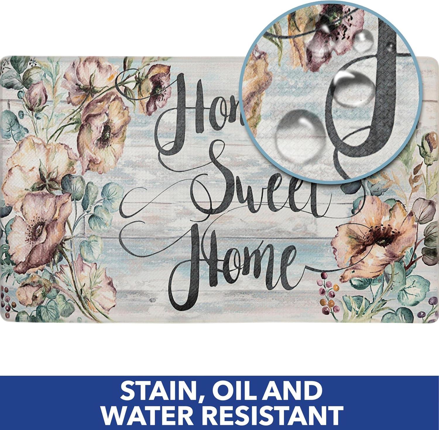 SoHome Cozy Living Home Sweet Home Floral Anti-Fatigue Mat
