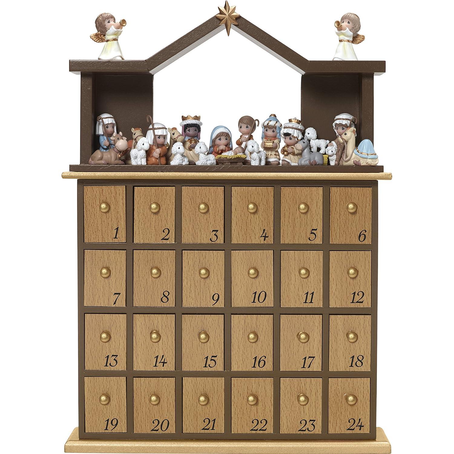 Precious Moments 26 Piece Nativity Advent Calendar Set