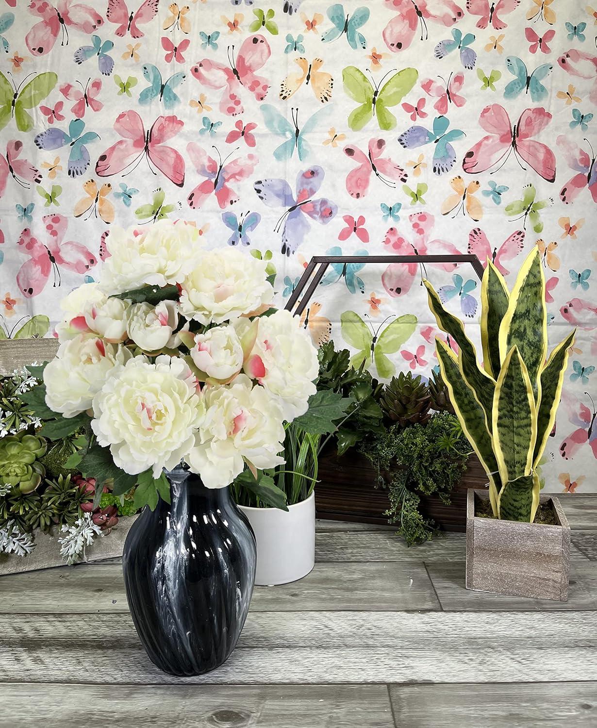 Artificial Spring Mixed Flower 11 stem Peony Bush , ABN1B013-CM