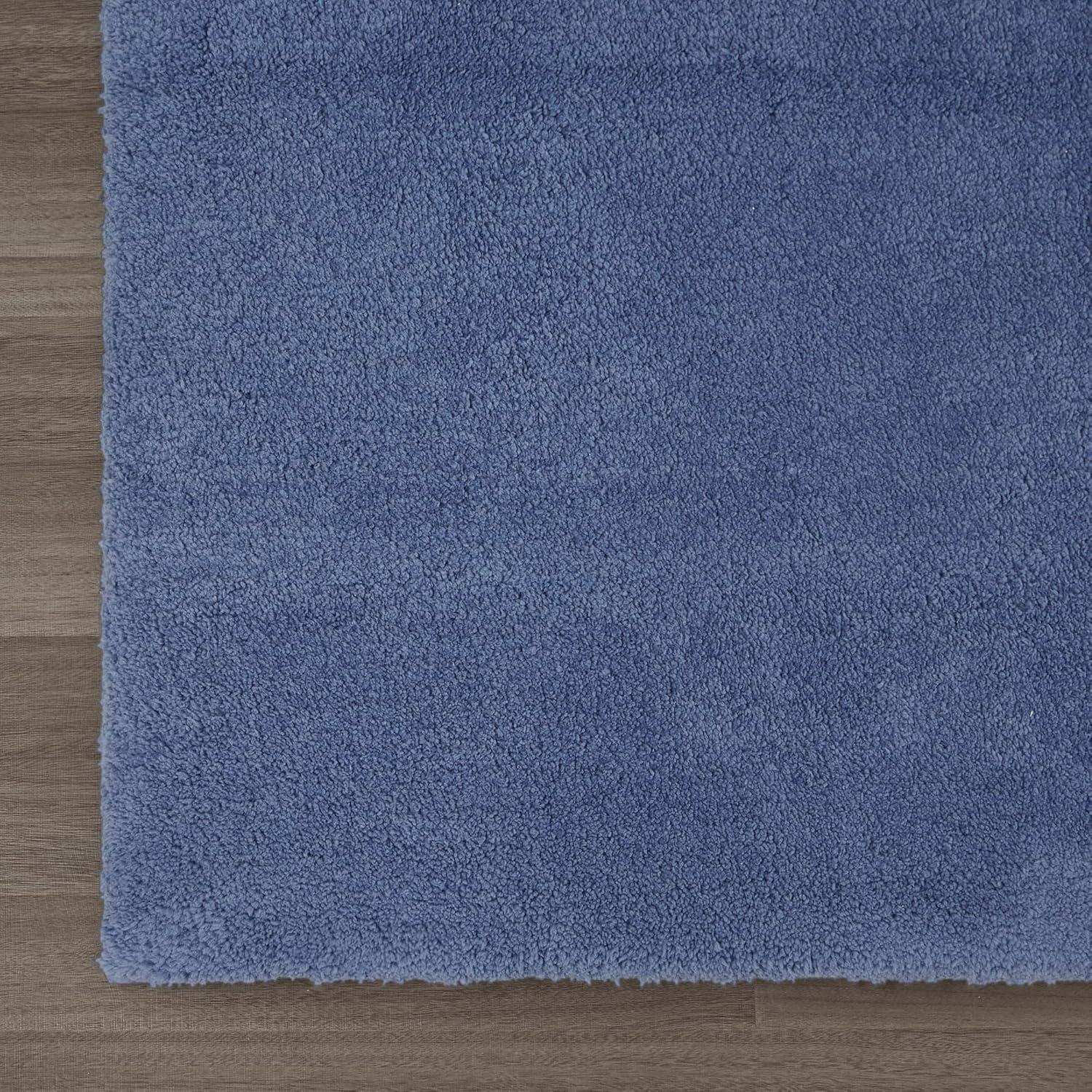 Marshmallow Quick-Dry Navy Microfiber Bath Rug