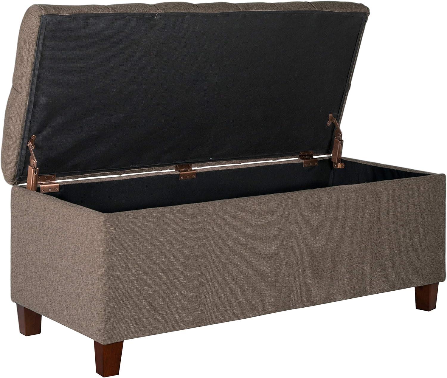 HomePop Ainsley Button Tufted Storage Bench, Multiple Colors