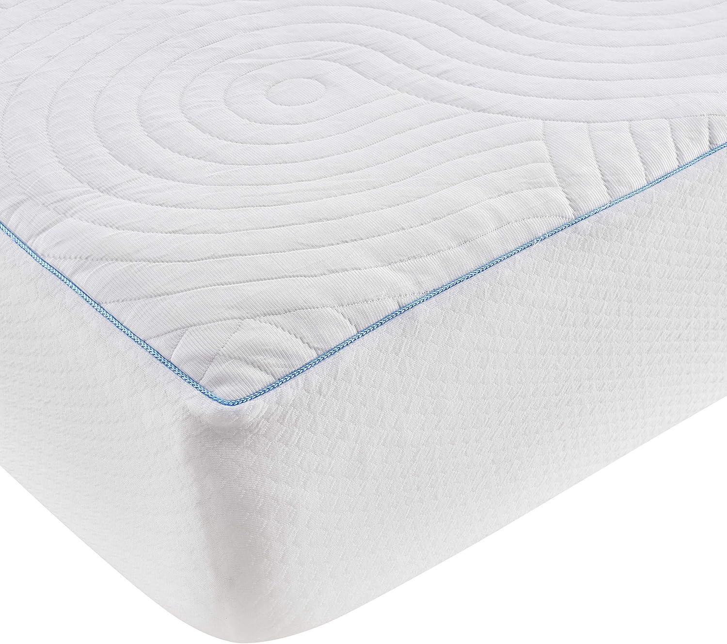 LuxGuard Queen White Waterproof Knit Mattress Pad