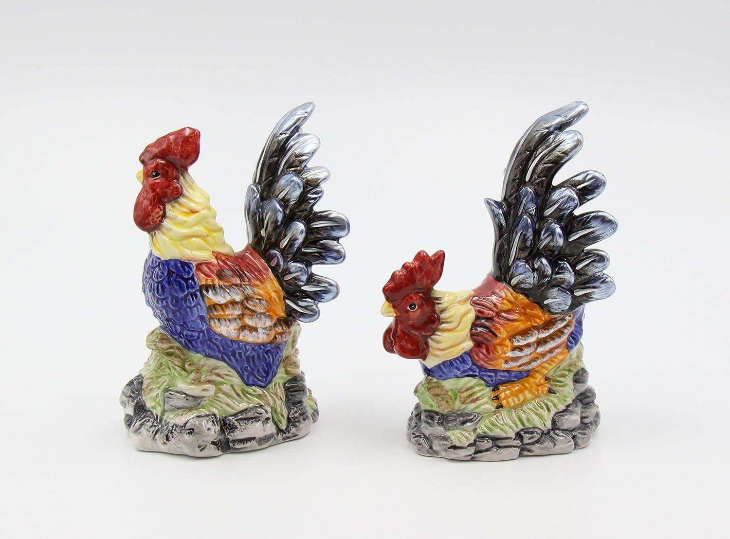 Cosmos Gifts Cosmos Gifts Rooster Salt and Pepper Set