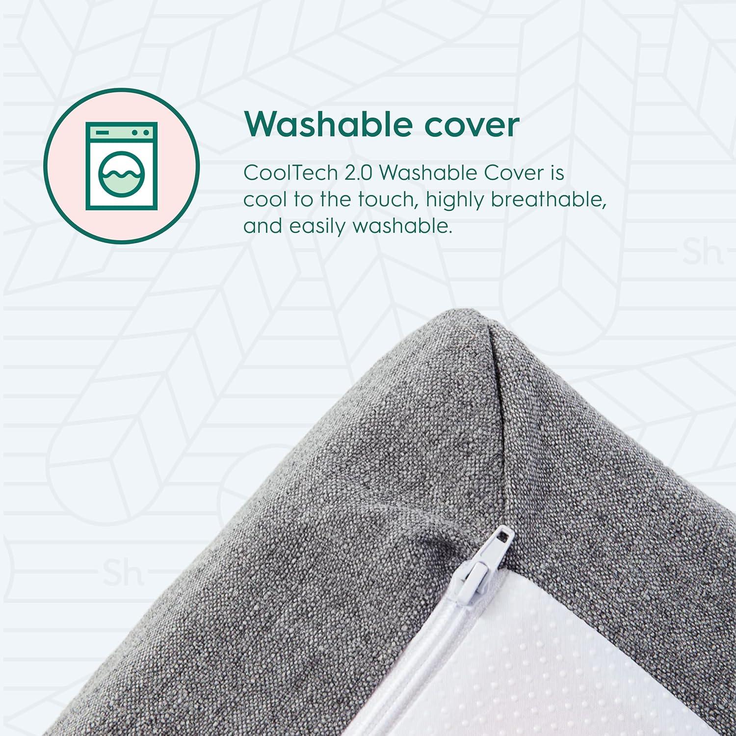 Sleepyhead Twin XL 2 Inch Super Memory Foam Mattress Topper for College Dorm – Copper & Gel Infused, Cooling, Washable Cover, Thick & Comfortable Mattress Pad, Dorm Room Essentials (XL Twin 2")