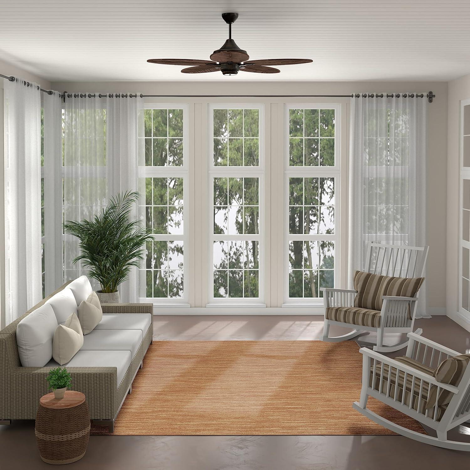 Nourison Essentials Easy Care Indoor Outdoor Area Rug - Rust 9' x 12'