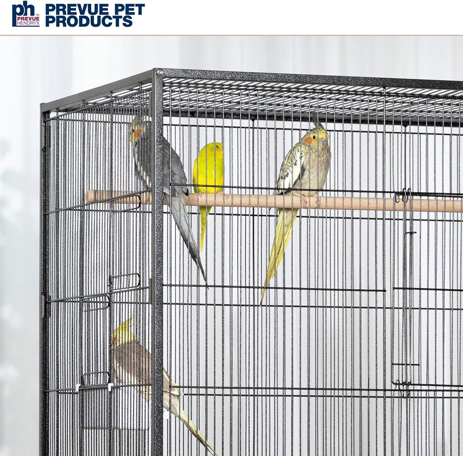 Prevue Pet Products F050 Pet Products Wrought Iron Flight Cage, X-Large, Hammerstone Black