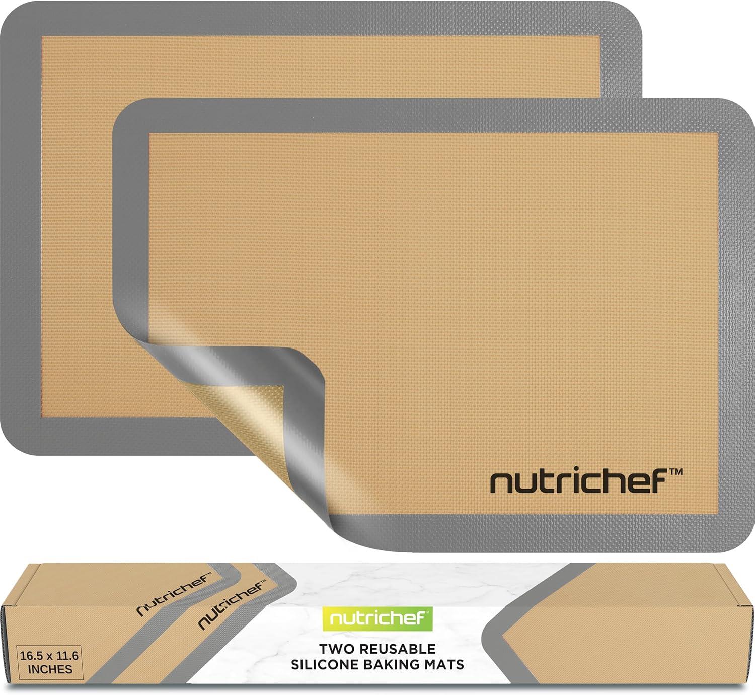 NutriChef NutriChef Non-Stick Silicone 2 Piece Baking Sheet Set (Set of 2)