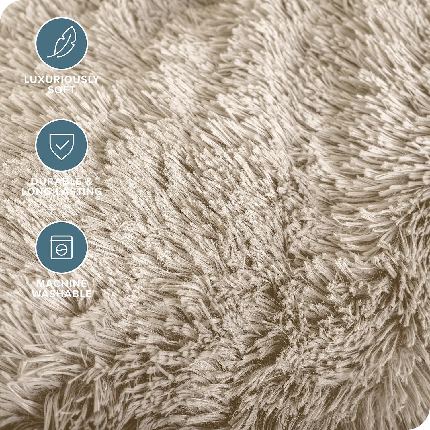 Bare Home Shaggy Faux Fur Sherpa Blanket